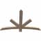 Ekena Millwork Alberta Smooth Timber Gable Bracket, Douglas Fir, 48"W x 32"H x 1 1/2"D x 3 1/2"F, 16/12 Pitch GBW048X32X0204ALB00SDF - alternate 4